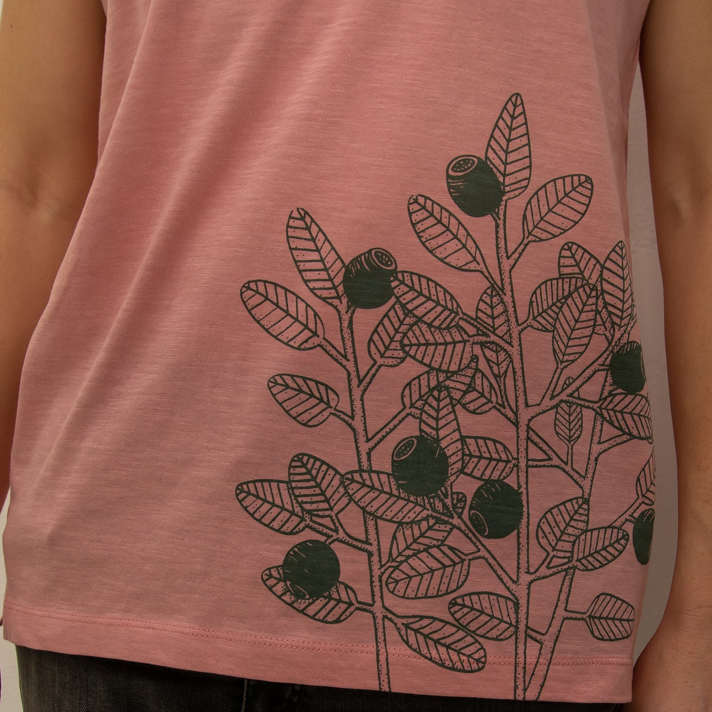 Kleinserie Blaubeer T-Shirt in canyon pink XL