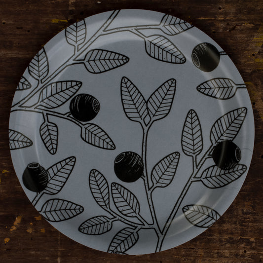 Blaubeere, Coaster / Minitablett ⌀11cm