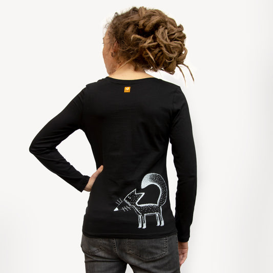 Damen-langarmshirt-fuchs