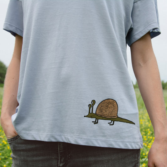 Schnigel T-Shirt in serene blue XS-XL