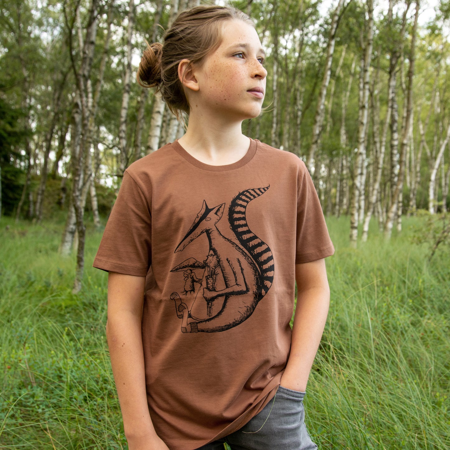 Duchs T-Shirt in caramel