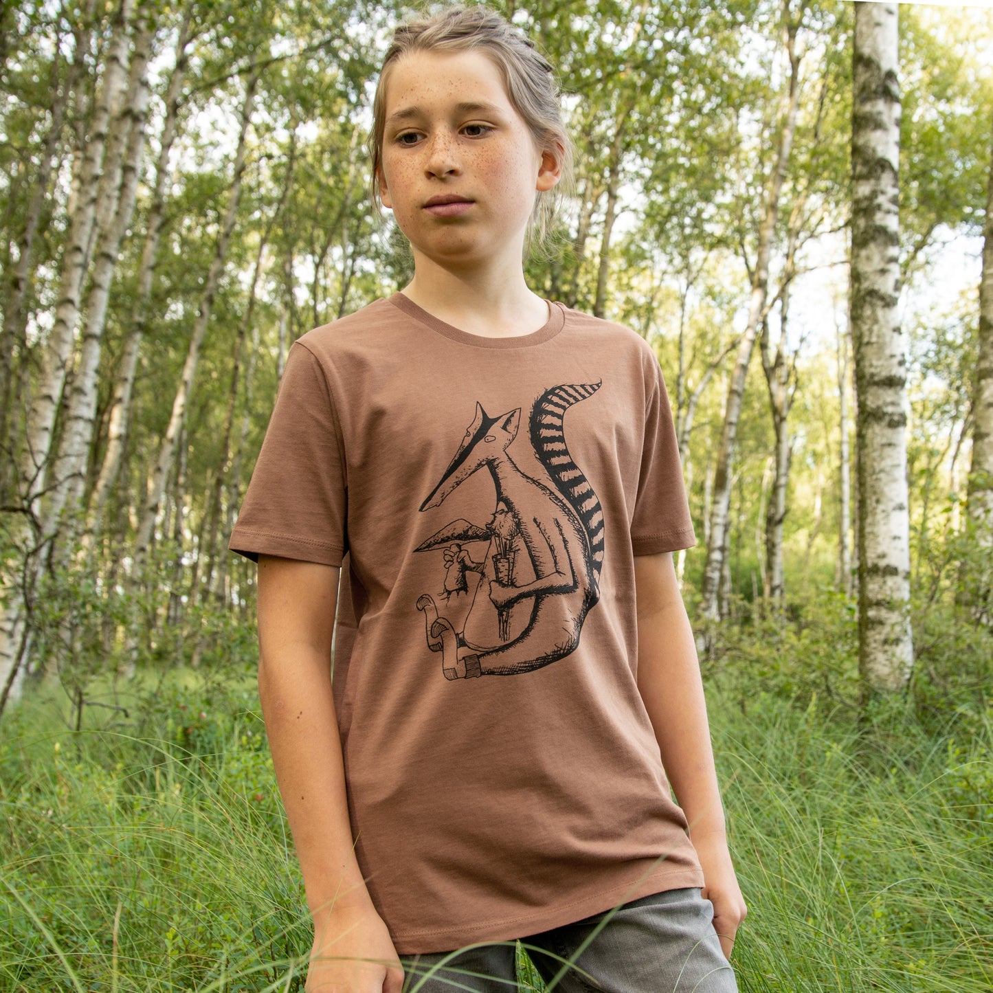 Duchs T-Shirt in caramel