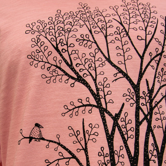 Erle mit Elster 3/4-Ärmel-Shirt in canyon pink S-XXL