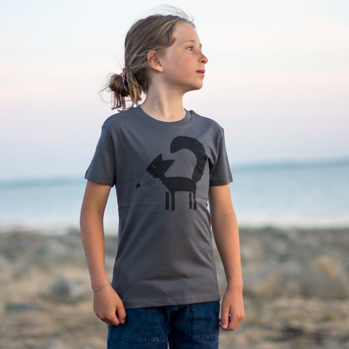 Franzi Fuchs T-Shirt in anthracite