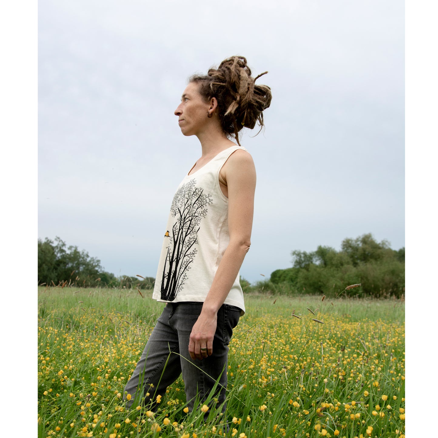 Erle mit Elster Tank-Top in natural raw XS-XXL