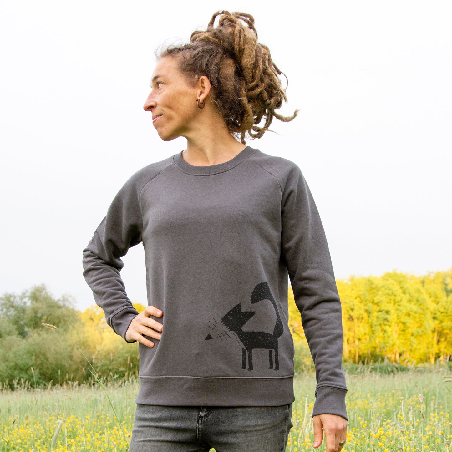 Franzi Fuchs Pulli in anthracite S, M