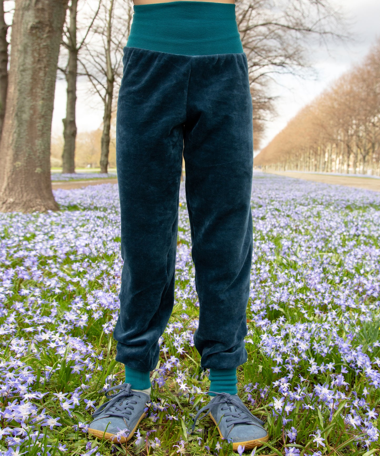 Kinder Nickihose in blau / petrol 98, 116