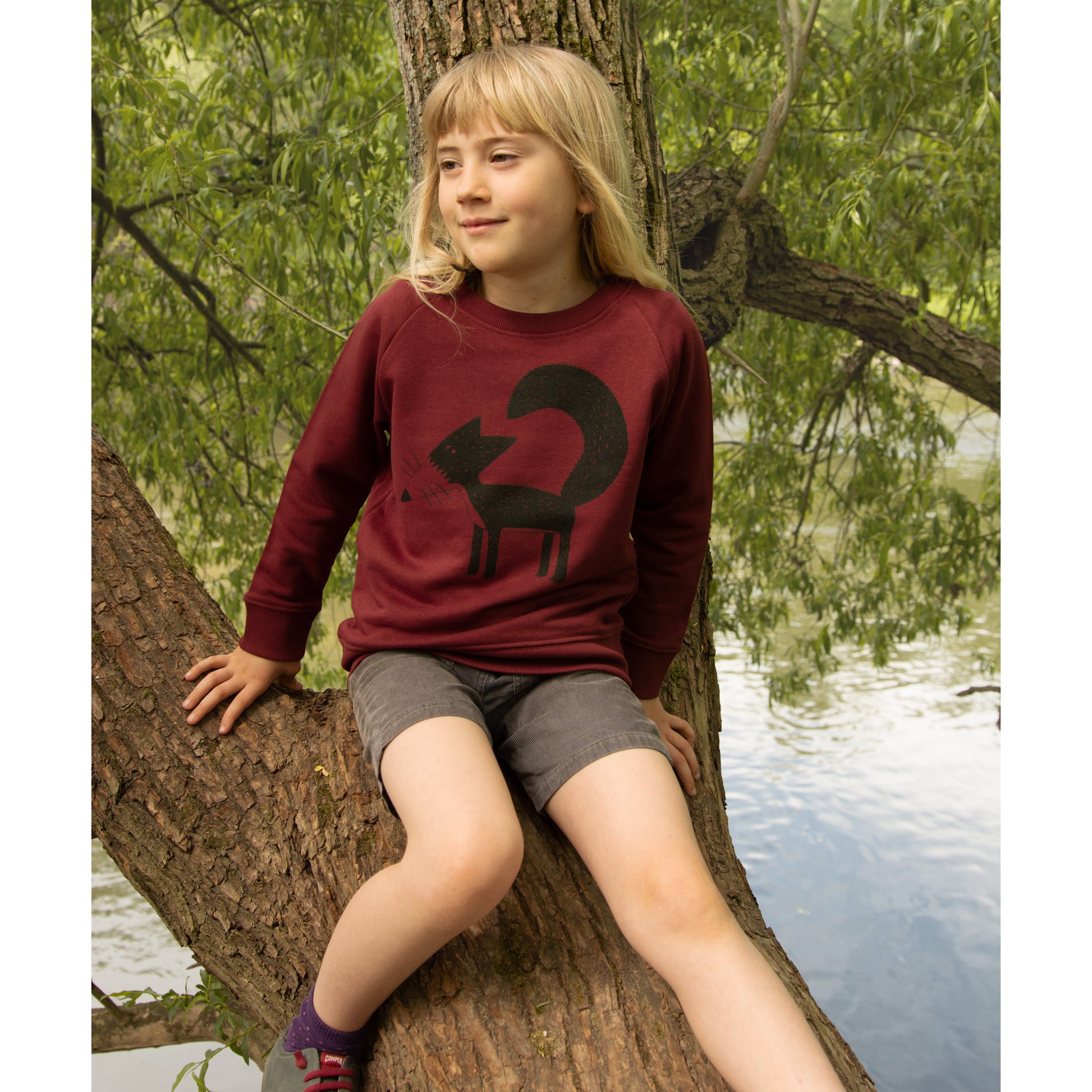 Mädchen Pullover rot