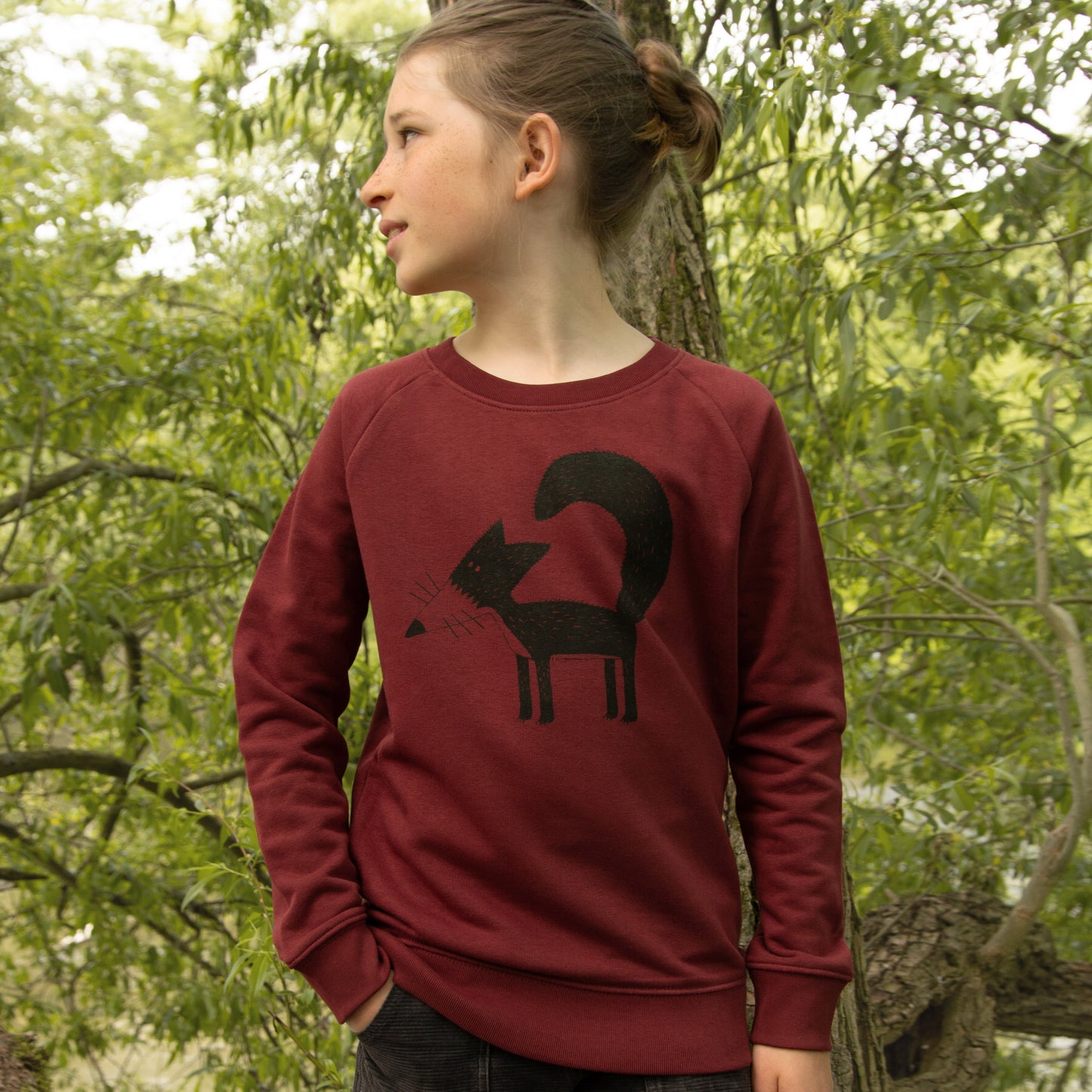 Sweatshirt Kinder rot