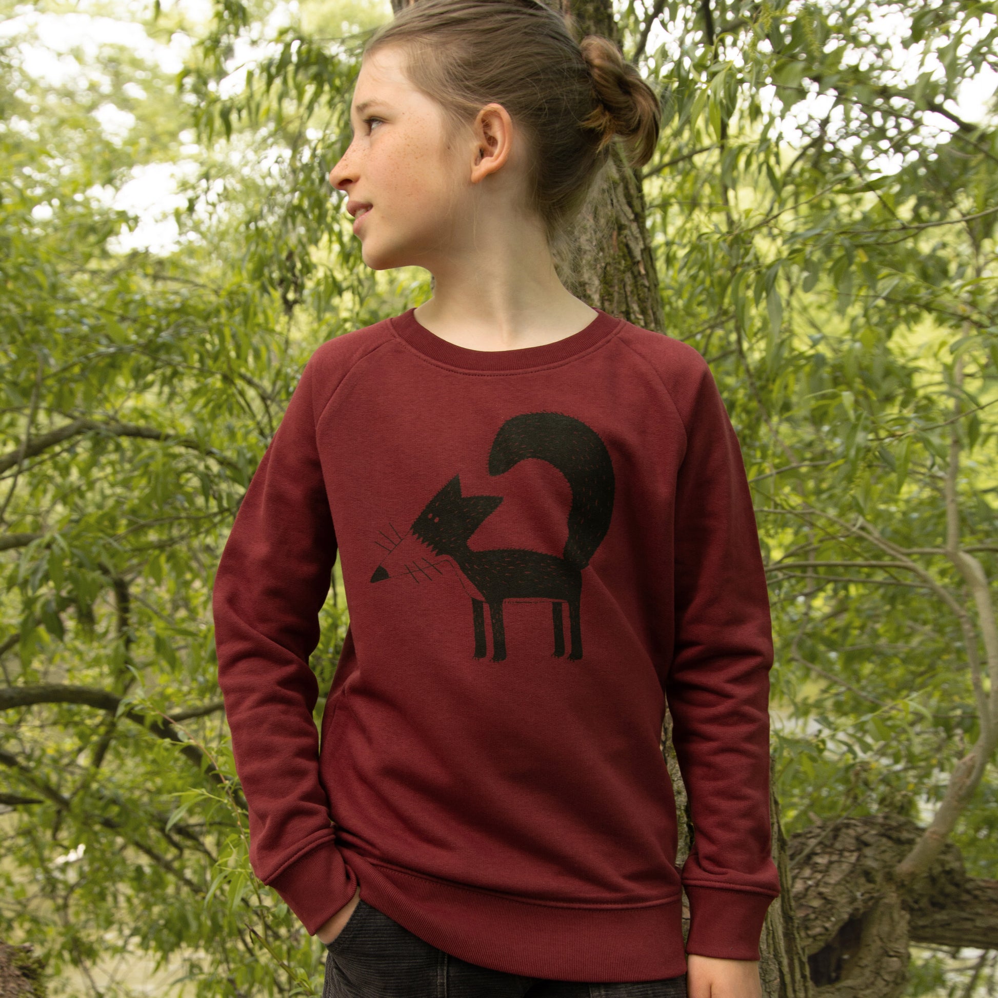 Sweatshirt Kinder rot
