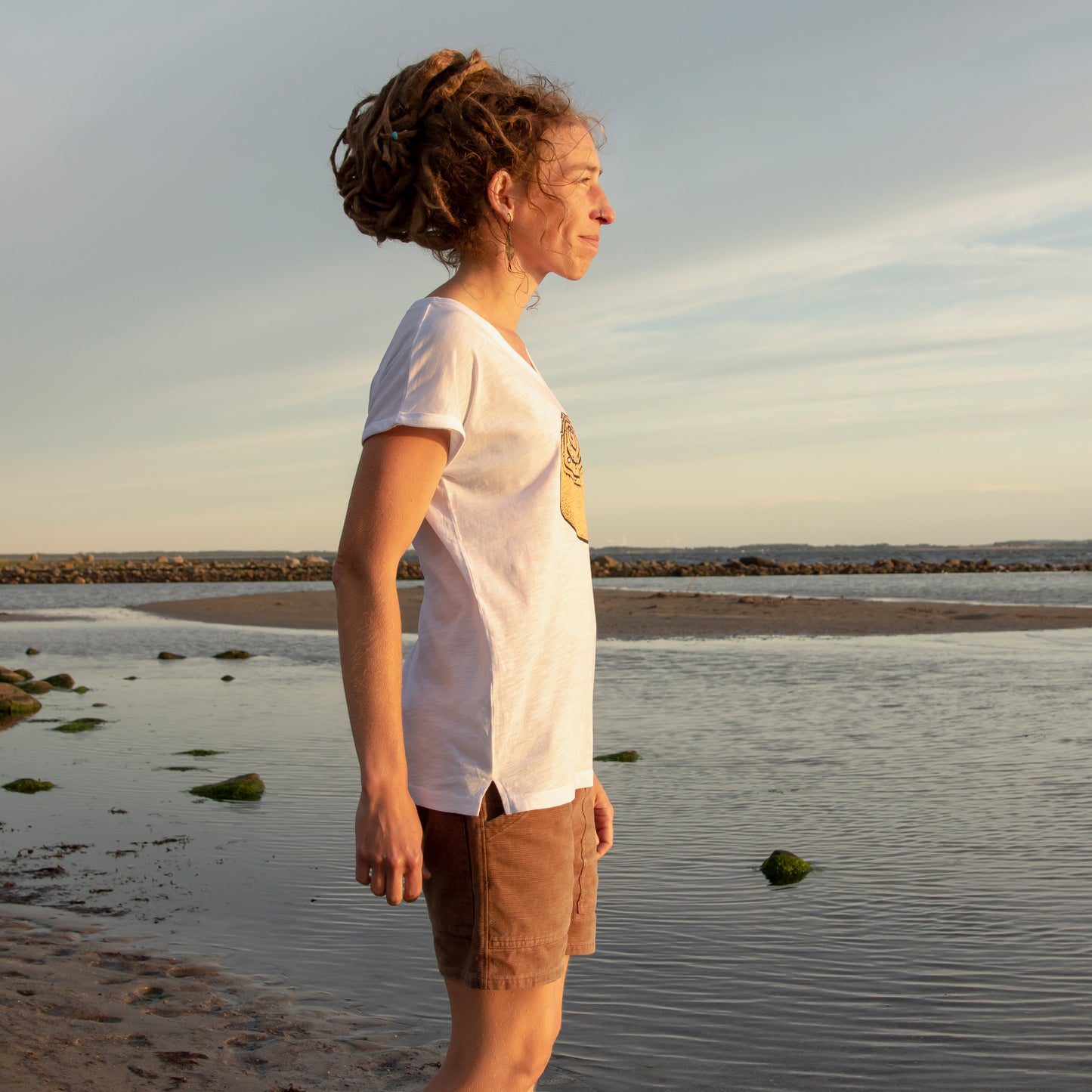 Zimtschnecken T-Shirt in weiß XS-L