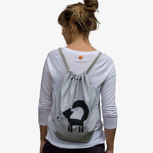 Franzi Fuchs Beutel / Gym Bag in light grey