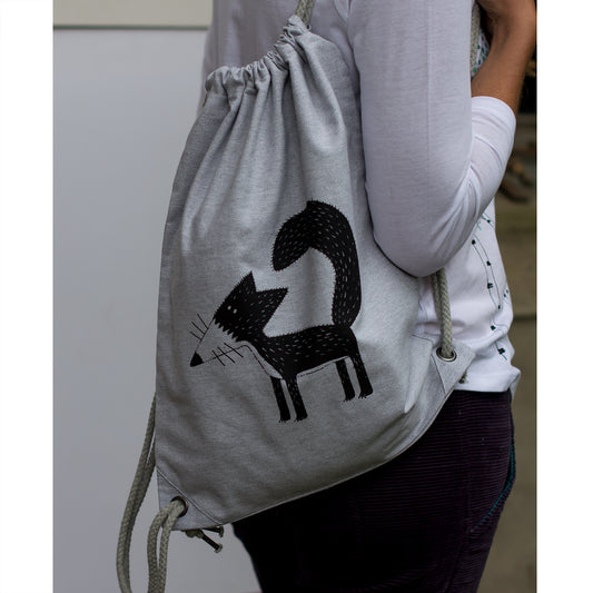Franzi Fuchs Beutel / Gym Bag in light grey