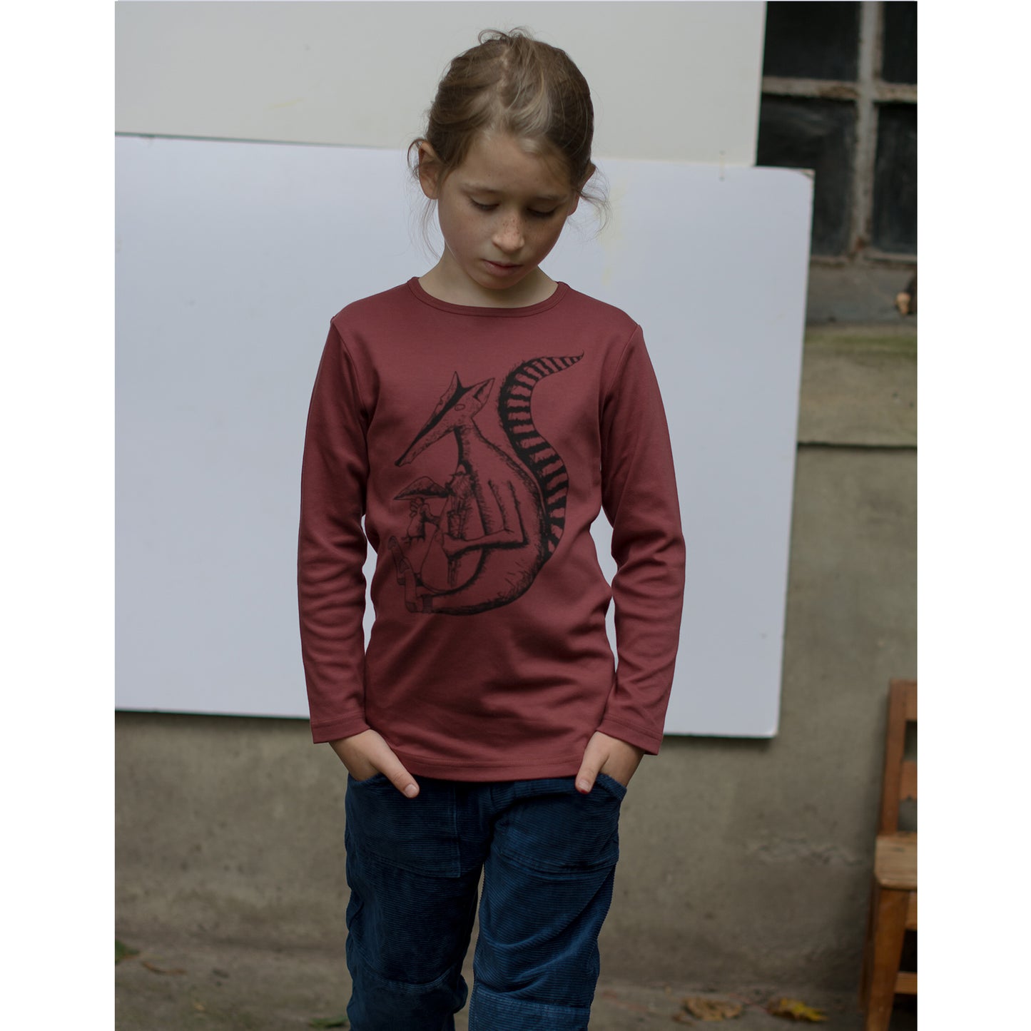 Duchs Langarmshirt  in apple butter 74-116