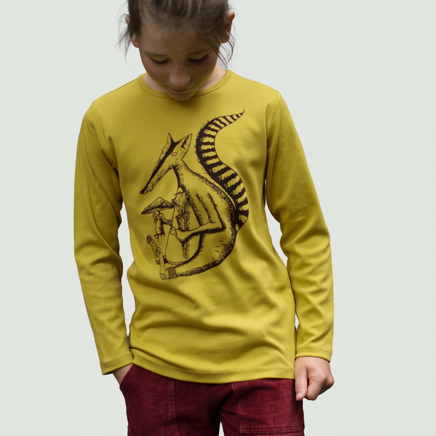 Duchs Langarmshirt  in antique moss