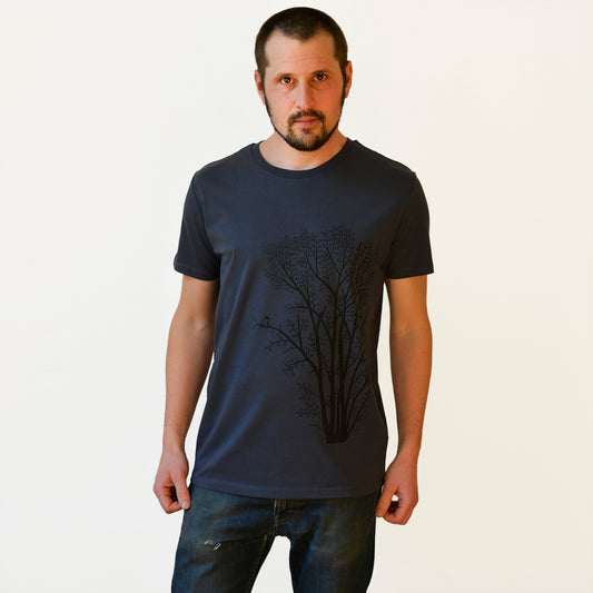 Erle mit Elster T-Shirt in india ink grey XS-XL