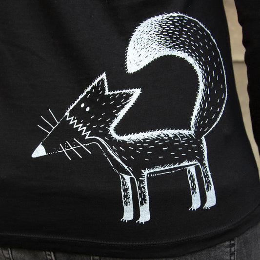 Franzi Fuchs Langarmshirt in schwarz