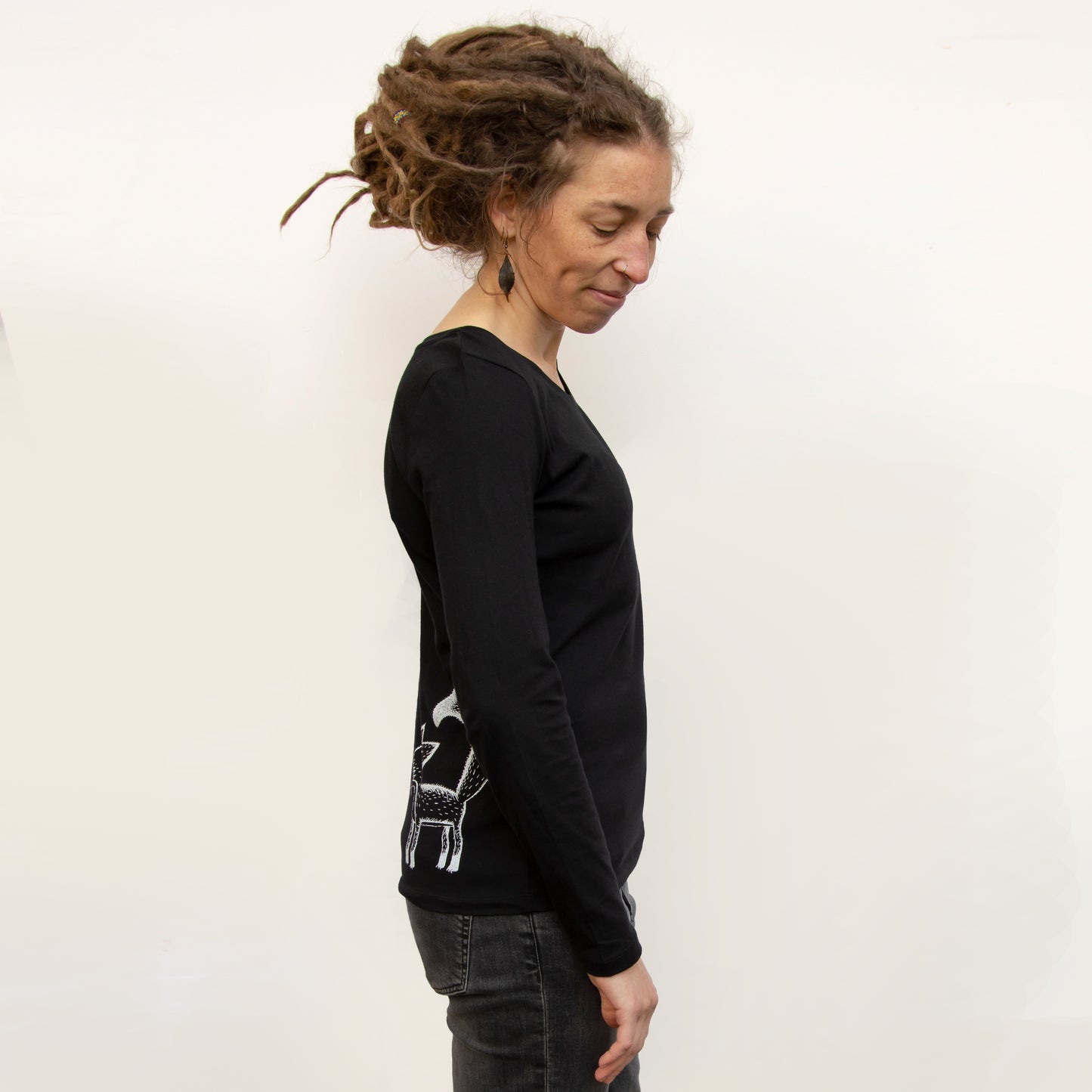 Franzi Fuchs Langarmshirt in schwarz