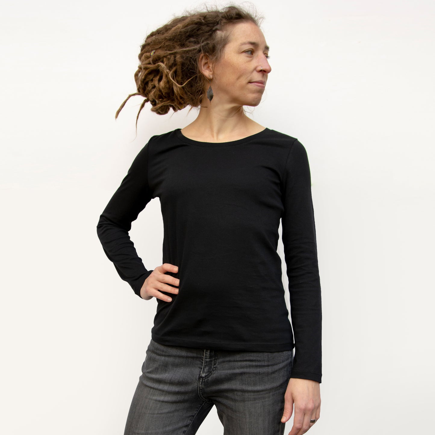 Franzi Fuchs Langarmshirt in schwarz