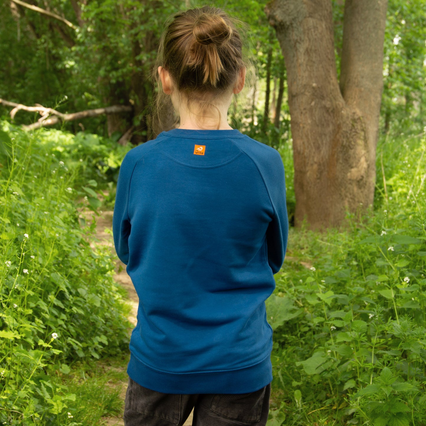 Greta Assel Pullover in majorelle blue 122/128, 152/158