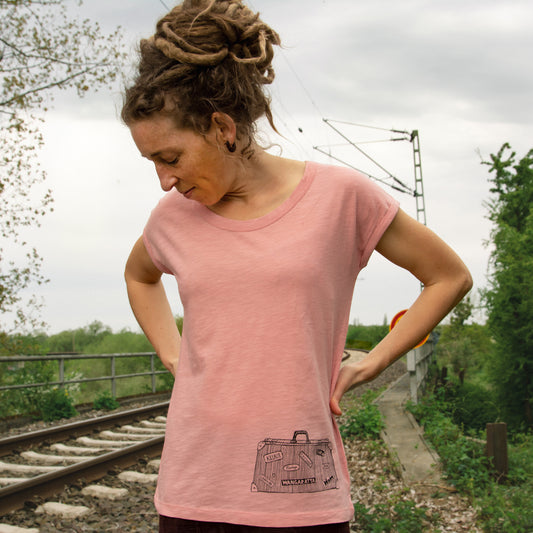 Reisekoffer T-Shirt in canyon pink XS-L