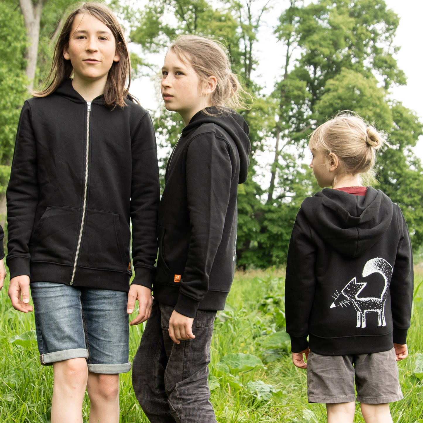 hoodie schwarz kinder