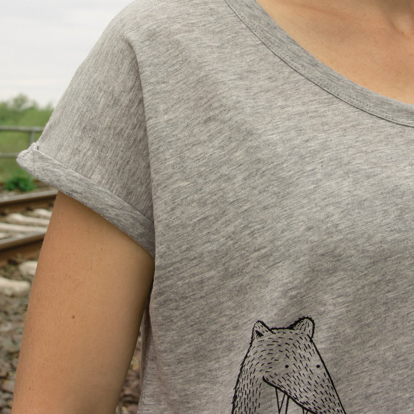Reisewiesel T-Shirt in heather grey XS, S