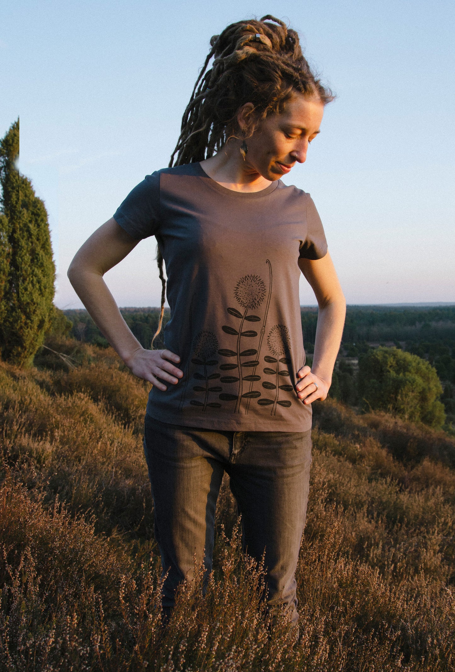 Waldblumen T-Shirt in anthracite S-XXL
