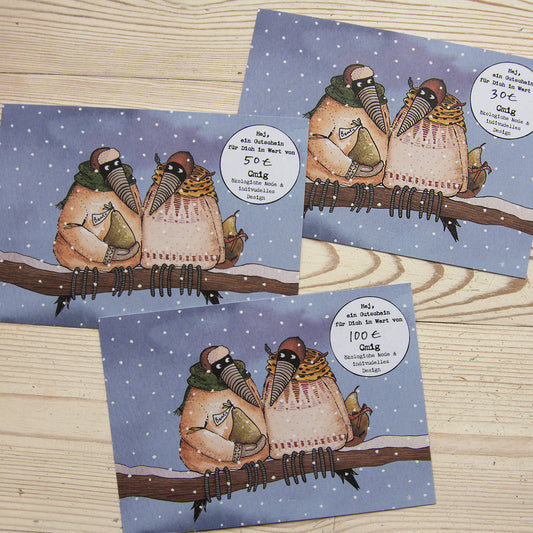 Geschenkgutschein, Winter